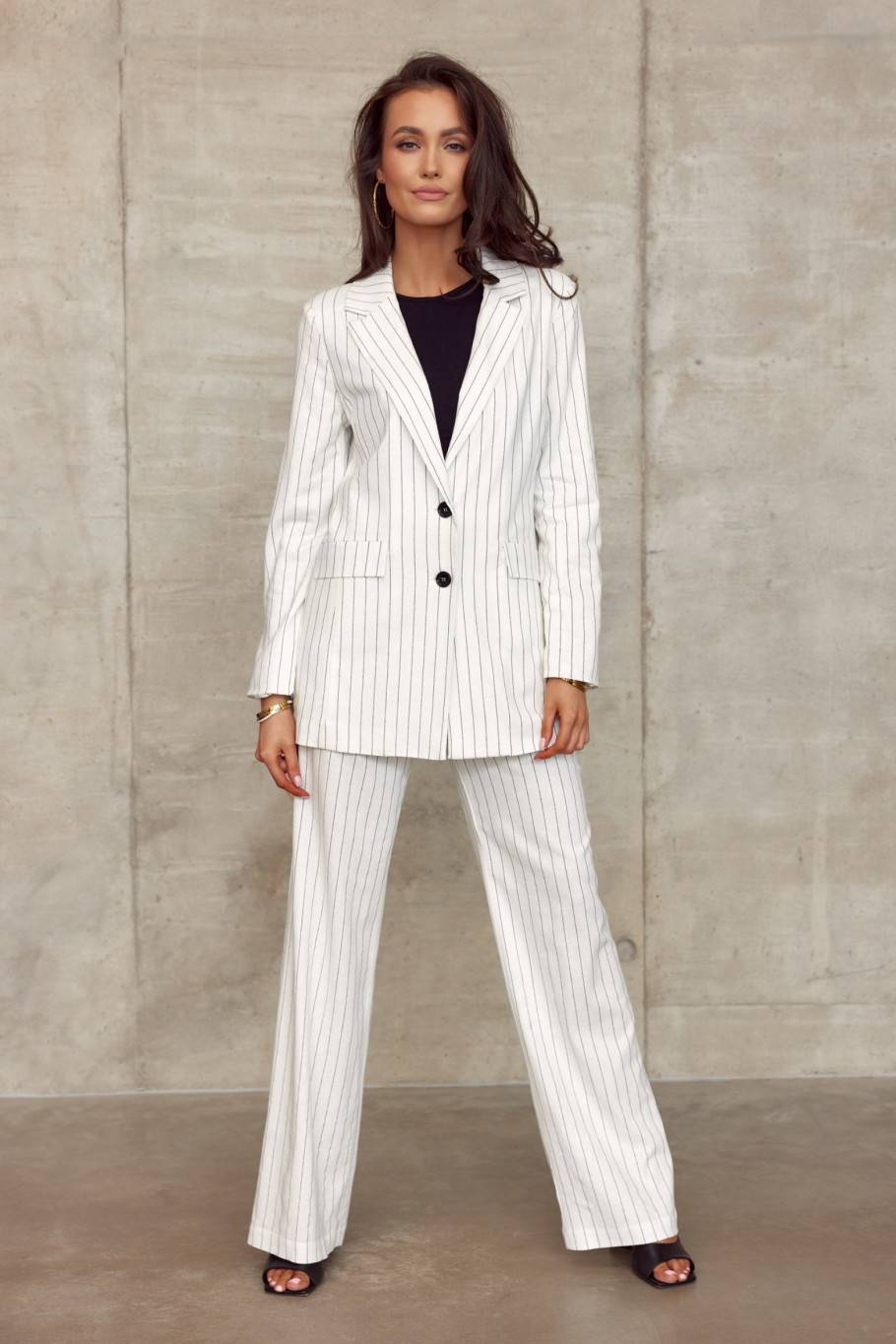 Women's striped linen jacket EKR